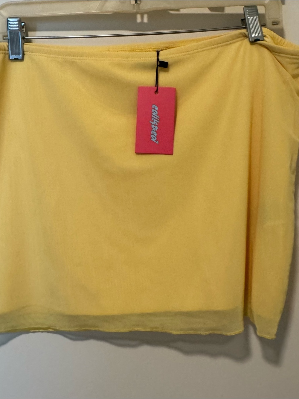 Edikted Bright Yellow Mini Skirt